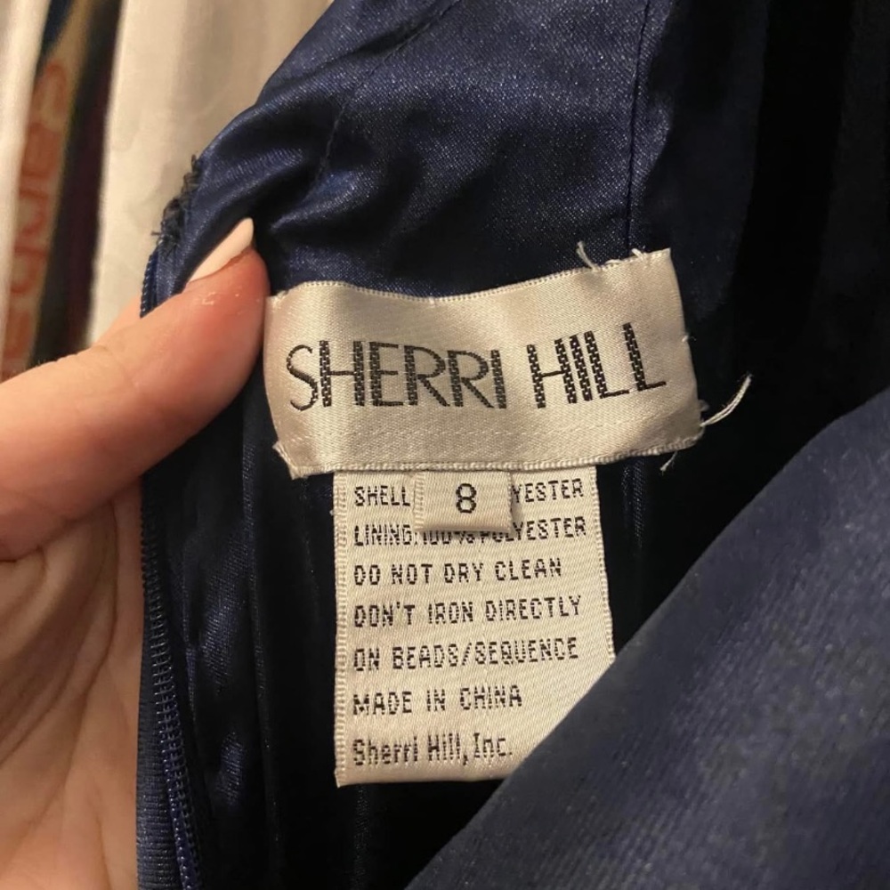 Sherri Hill Navy Blue Dress